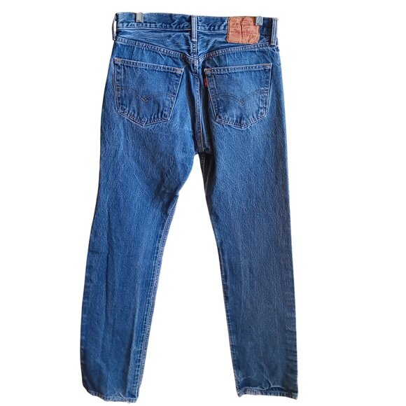 31x35 Fit Vintage Y2K Levis 501 Denim Jeans 32x38 Tag Distress Grunge Punk Fade